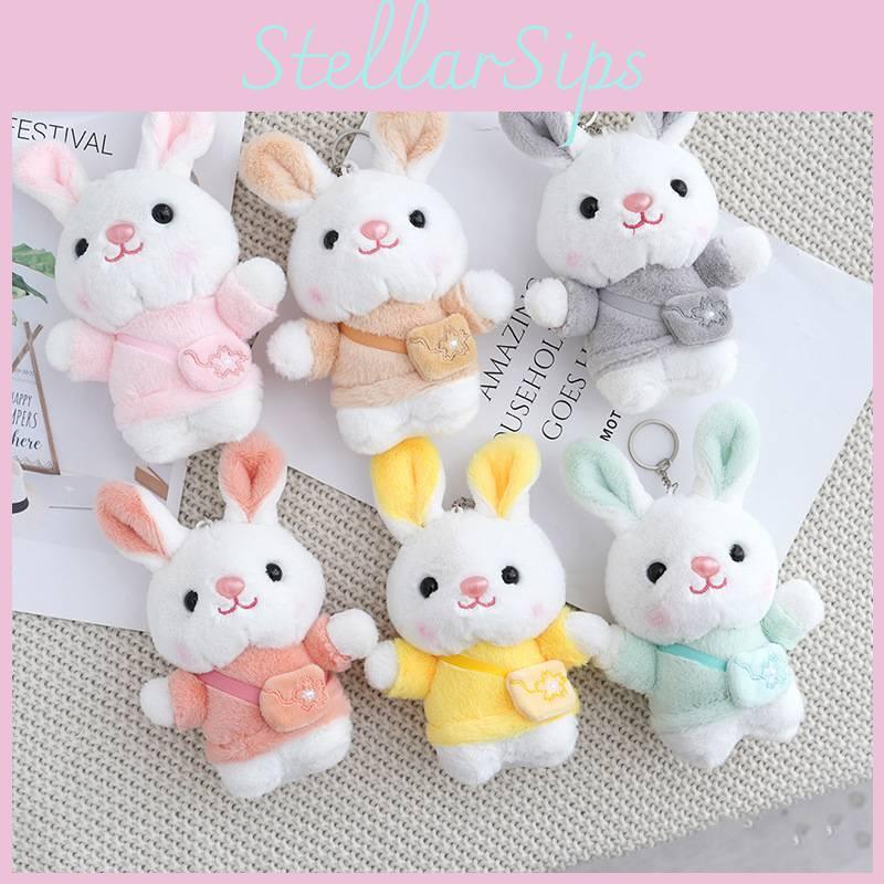 Snowball Rabbit Keyringdoll Buy Plush Rabbit Doll Keychain With Soft Pp Cotton For Gifts And ...