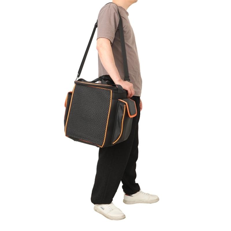 Protective Storage Bag for Encore2 Portable Speaker Case Holder With Adjustable Shoulder Strap And Multiple Pockets