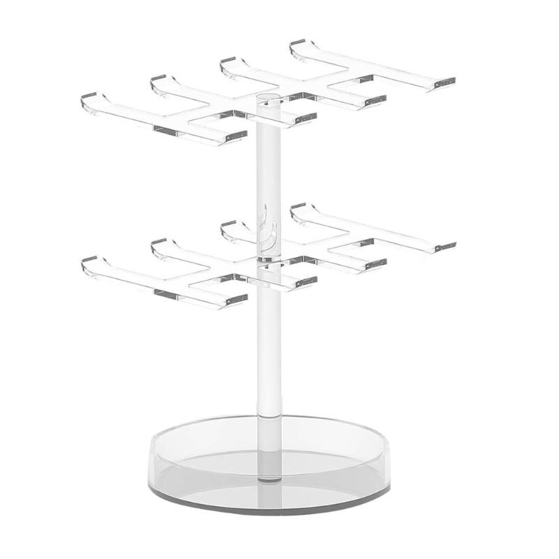 Clear Acrylic Jewelry Stand for Organized Bracelet Storage Decorative Home Office Display With Multipurpose Tray