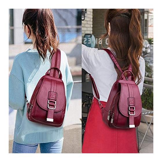 Women's backpack for commuting, small day bag, rucksack, shoulder bag, 2-way body bag, outdoor, crossbody bag, lightweight, waterproof, stylish,