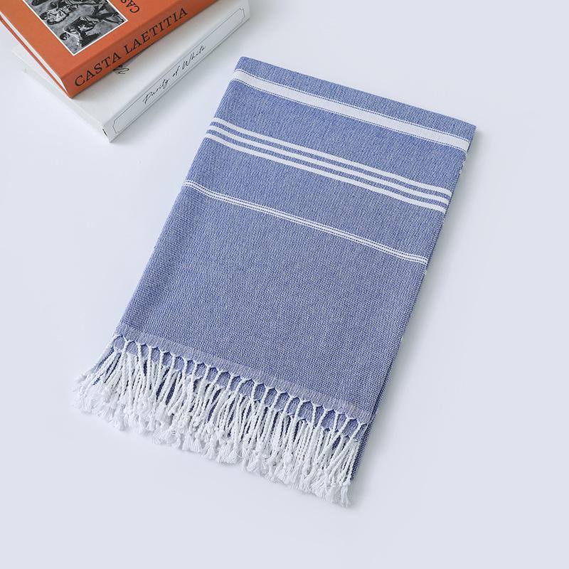 Turkish Striped Yarn-dyed Beach Towel with Tassels
