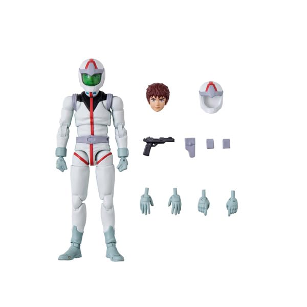 MegaHouse COLLECTION 09 Mobile Suit Gundam Earth Federation Forces Amuro Ray Normal Suit 100mm PVC Painted Action Figure G.M.G. Ver. Approx.