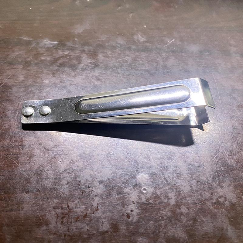 Stainless Steel Fish Bone & Garlic Peeling Tweezers - Kitchen Tool for Salmon Bone Removal and Bristle Clamping