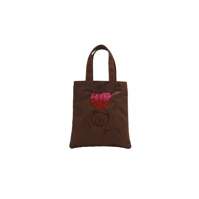 Afternoon Tea Living JR47 Reversible Mini Tote Bag  KITKAT Heartful Bear, Brown