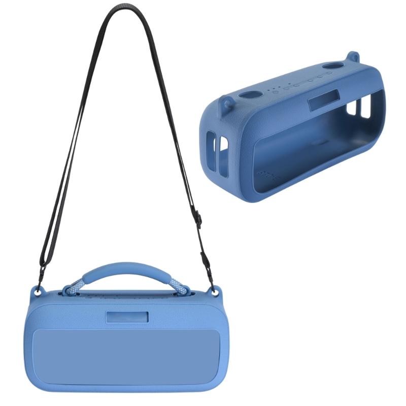 Portable Silicone Cover With Carrying Straps Protective Skin for Speakers, Water Resistant