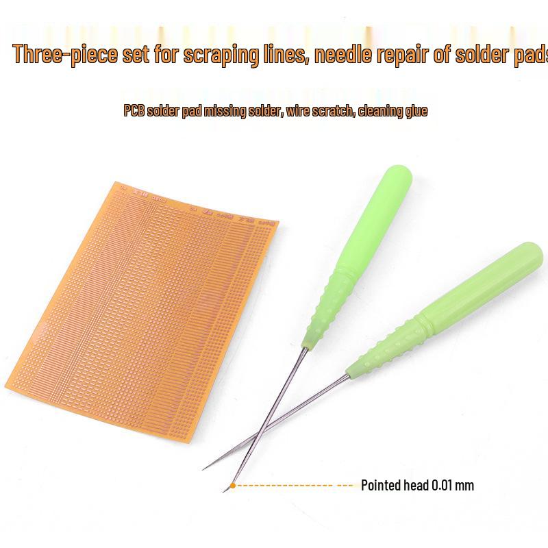 PCB Motherboard Repair Kit: Patch Solder Pad with Trace-Free Restoration, No Fly Wire Needed, Needle Set for Precision Repair