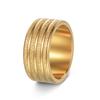 European and American New Jewelry 10MM Wide Titanium Steel Frosted Men's Ring Large Ring
