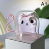 Taza de Café de Vidrio de Doble Capa Linda Gato de la Suerte Dibujos Animados Animales Antiescaldado Tazas de Desayuno Leche Tazas Divertidas Regalo Para Amigo Niño