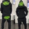 Conjunto de Moletom de Algodão Casual de Inverno e Calças Sy-world - Roupas Esportivas Hip-Hop Unissex