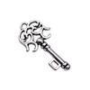 Simple Skeleton Key Charms Multi Color Alloy Pendants For Vintage Themed Jewelry