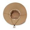 Men's Big Brim Sun Hat Top Detachable Fisherman's Hat Sunscreen Hat Solid Color Outdoor Mountaineering Fishing Hat