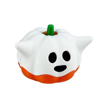 Funny 3D Printed Pumpkin Figurines Cartoon Cute Halloween Ghost Pumpkin Statue Decorative Miniature Sculpture Ornament Props