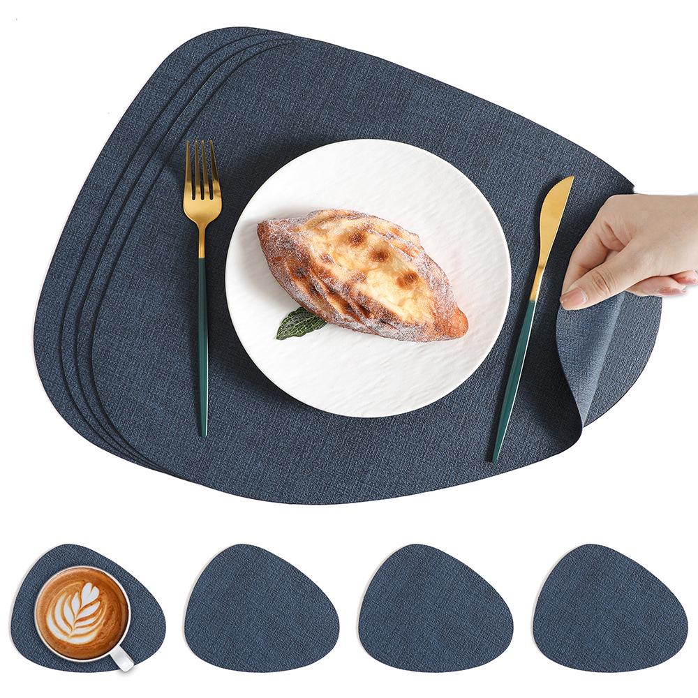 Nordic Water Drop Placemat - Waterproof, Oil-Proof, Heat-Resistant Dining Table Mat for Home, Restaurant, or Hotel Use.