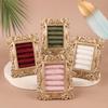 Retro Square Ring Earring Display Stand Jewelry Showcase Storage Tray Shop Window Decoration Photography Background Props
