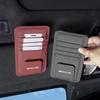 Car Sun Visor Leather Storage Bag Glasses Ticket Card Holder For Mercedes Benz AMG W203 W204 W205 W209 W210 W211 W212 W176 NBS2