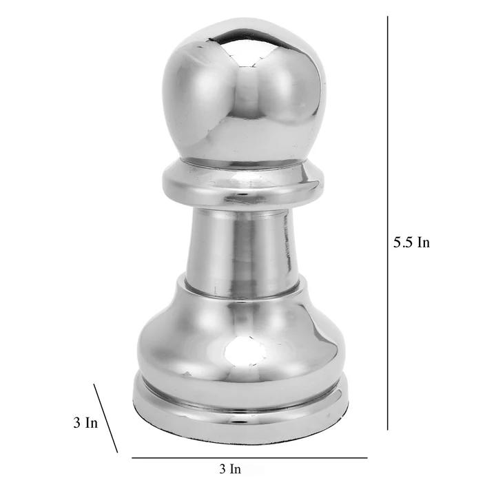 Chess Pawn Silver Oversize | 8 X 8 X 14 Cm