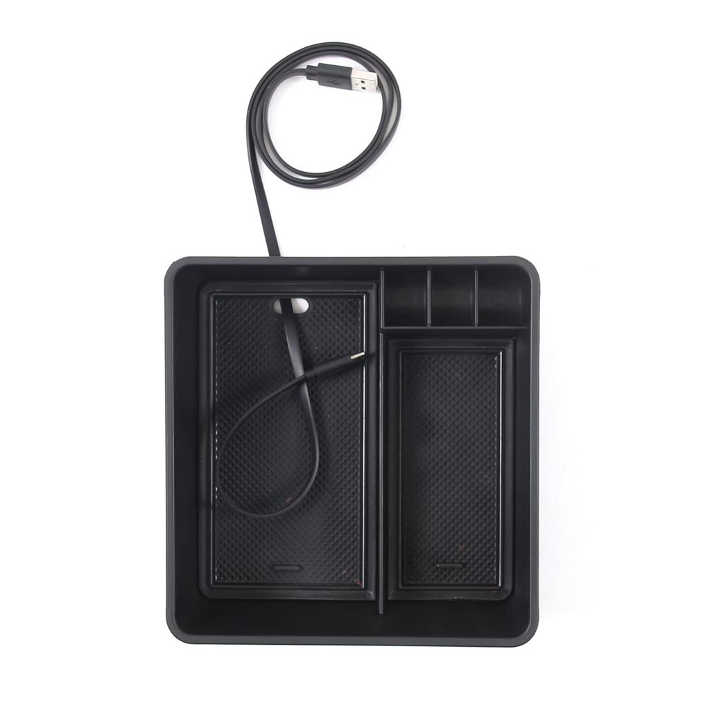 Sauicemy Car Storage Box for Land Rover Range Rover Console Armrest Box Phone Center Console Storage Insert Organizer Small Item ABS Refrigerator