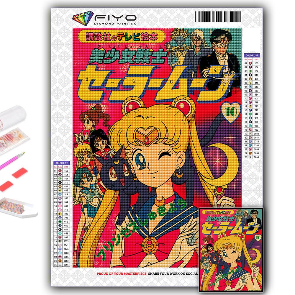 Diamond Embroidery Sailor Moon 5D DIY Diamond Painting Cross Stitch Rhinestone