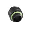 2pcs G14 Thread Fitting Adapter Connector for Computer Water Cooling System Black Long