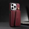 Wallet Shoulder Strap Phone Case For iPhone 16 15 14 13 12 11 Pro Max Fashion Lanyard Leather Card Slot Cover For 16 15 14 Plus