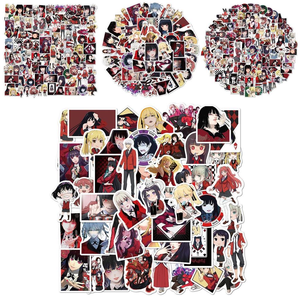 Vast Collection Of 50/100pcs Kakegurui Anime Stickers For Diy Creations