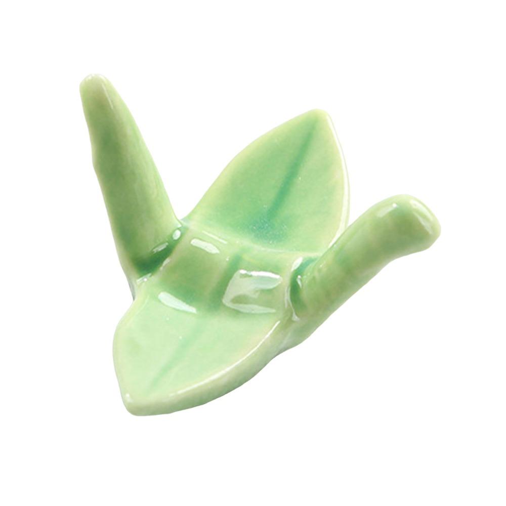 1pcs Ceramic Handicrafts Chopstick Holder Paper Crane Shape Desktop Decor Ornament Chopstick Rest Chopsticks Pillow Desktop
