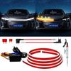 Sequential Flowing Turn Signal Car LED Tape Light, 12 V, Hood Light, Delight, DRL,