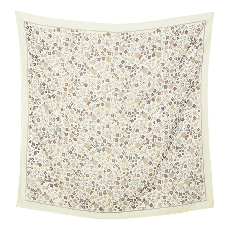 Malaysia Floral Printed 110 Square Scarf Muslim Hijab Women Elegant Shawls Ladies Casual Headscarf Turban Kerchief  Wholesale