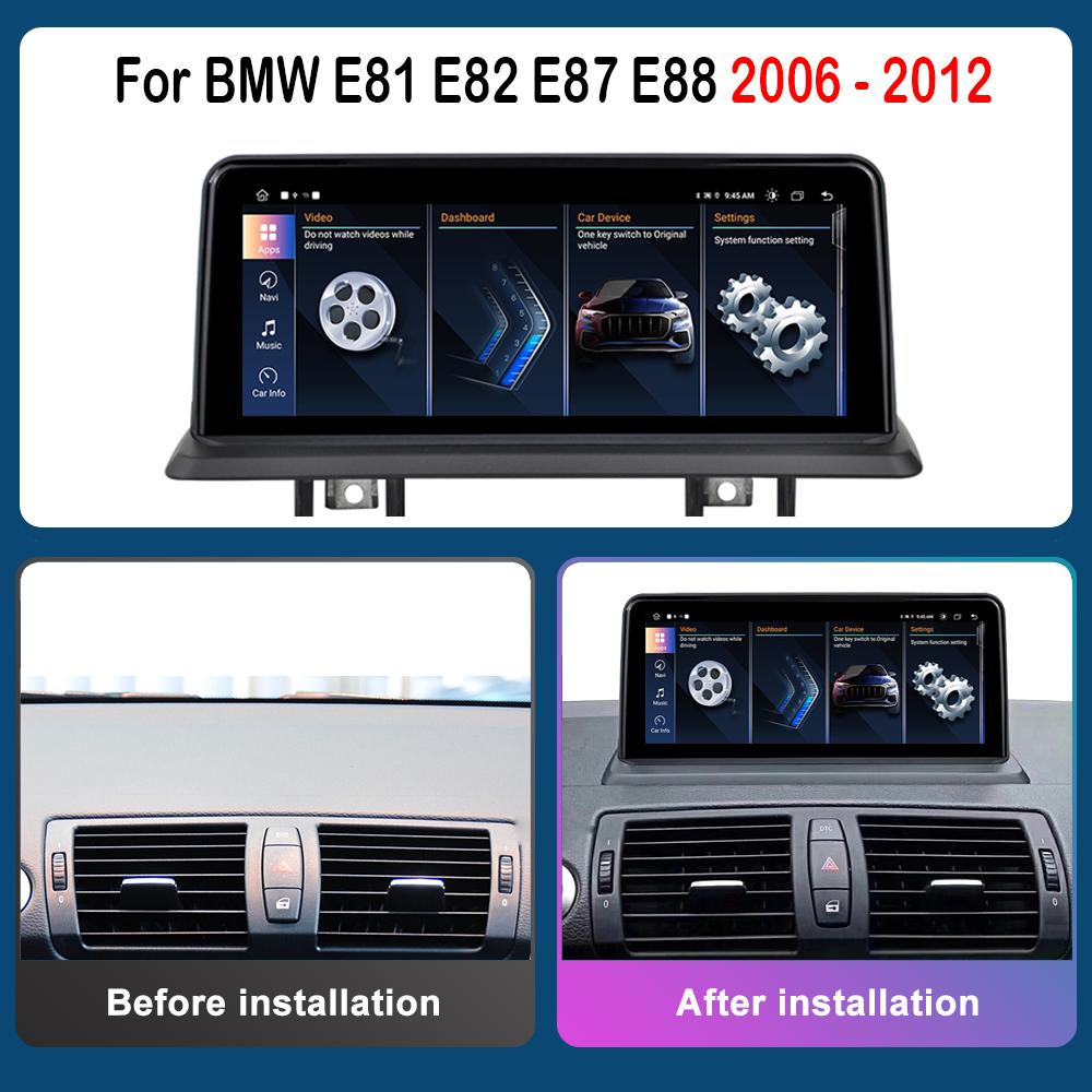 10.25 Inch 1920*720P HD Touch Screen for BMW E81 E82 E87 E88 2006 - 2012 DSP Stereo GPS 4G Android Car Radio Multimedia Player