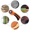 For DIY Leather Craft Orange Round Hob Fabric Leather Craft Wheel Cutter Rotary Cutter Tools with Blade and A4 Cutting Board
