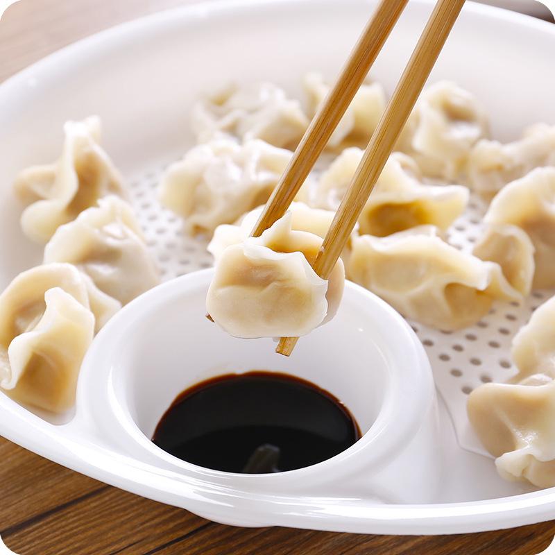 Кухонний двошаровий диск із пшеничною соломкою з міні-спеціями Блюдо Ваза з фруктами Пельмені Блюдо Посуд