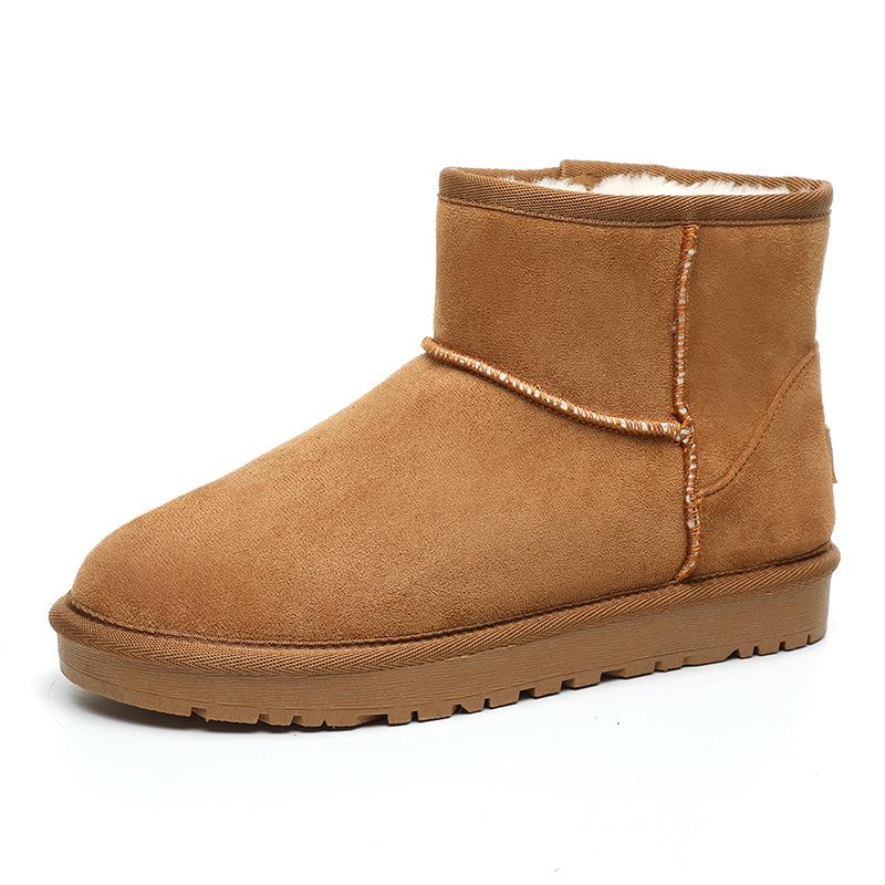 [Customized] RU111 snow boots women's winter velvet bread shoes 2025 new non-slip 5854 snow cotton short boots