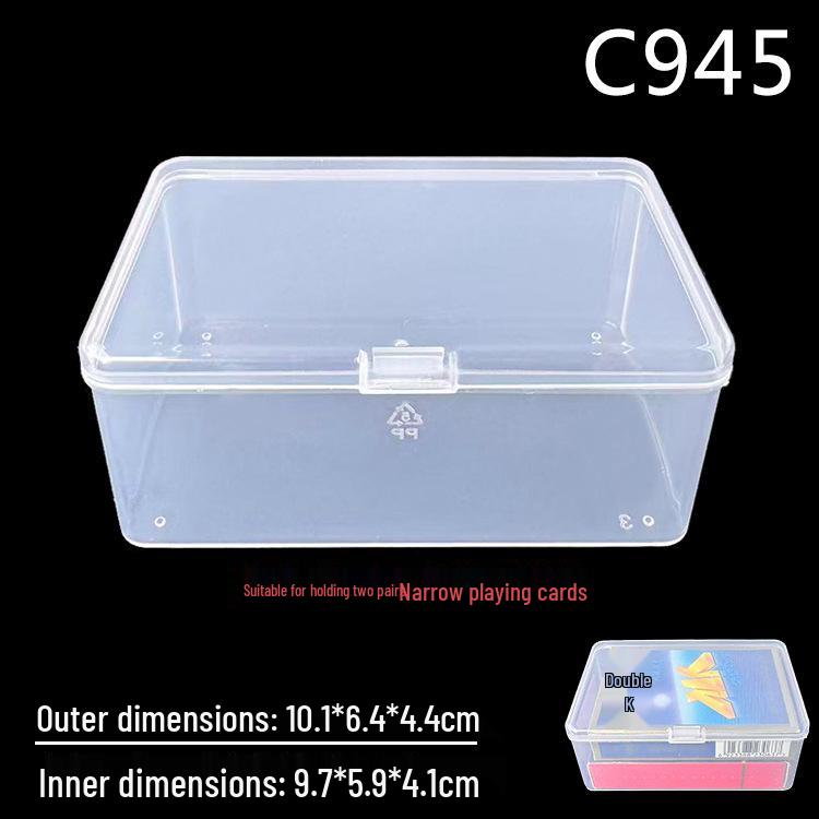 Scatola Contenitore Rettangolare Trasparente in Plastica per Accessori e Viti