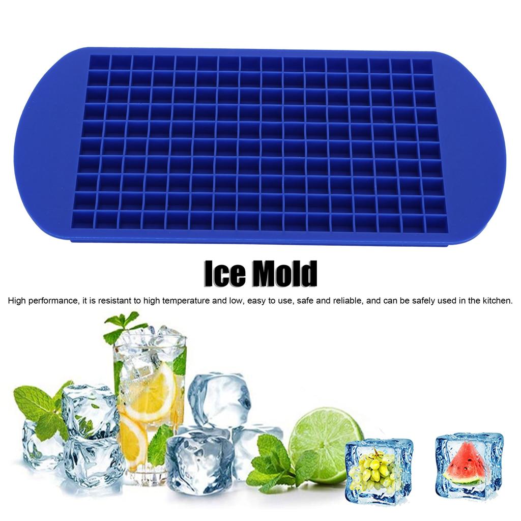160 Grid Ice Tray   Flexible Silicone High Temperature Resistant   Ice   Mold for Home Restaurant