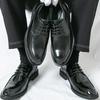 Pointed Toe Dress Shoes Newest Oxford Shoes for Men Classic Derbies Luxury Patent Leather Wedding Shoes