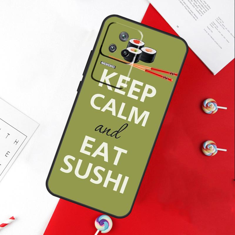 Sushi Maki Rice Kitchen Food Cute Cover For Xiaomi 11T 12T 13T 14T Pro 13 14 15 Ultra POCO X7 Pro X3 X5 X6 F5 F6 M6 Pro Case