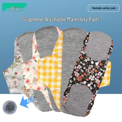 Neue 23cm Waschbare Graphen-Baumwolle Antibakterielle Wiederverwendbare Menstruationsbinden