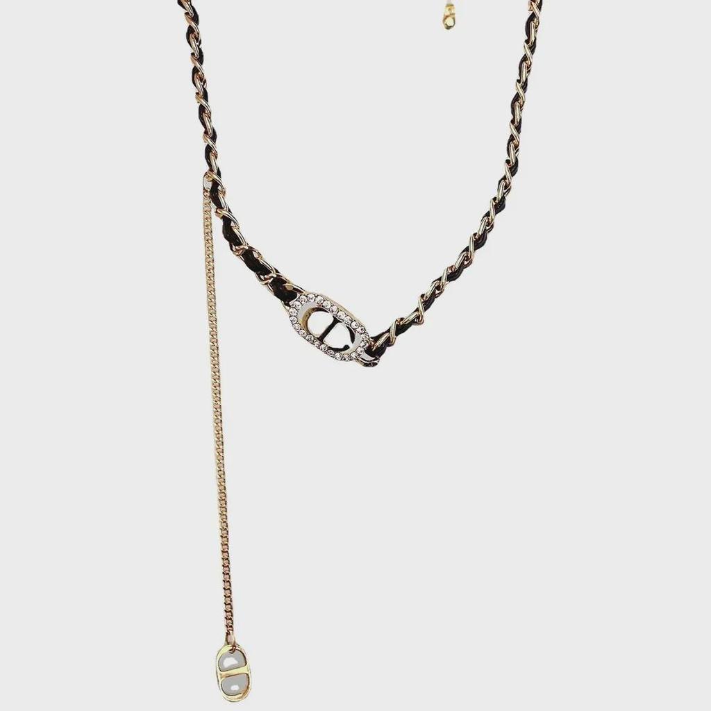 Chic 2025 Fragrance-Inspired CD Tassel Choker Necklace for Women