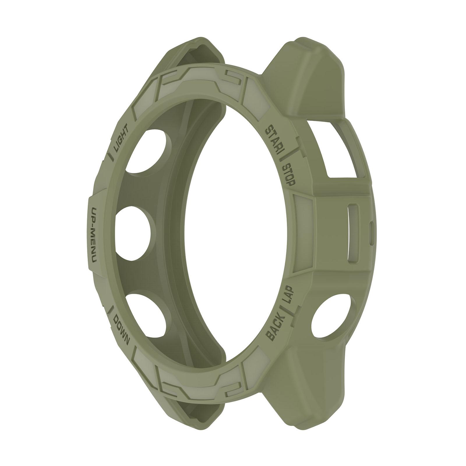 

Мягкий силиконовый чехол-накладка для умных часов EPIX 42 мм Fenix7S, устойчивый к царапинам защитный чехол-бампер зелёный