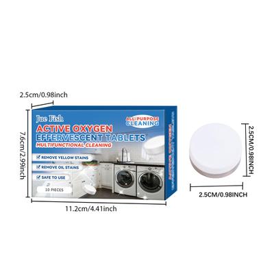 Universelle Fleckenentfernung Kraftvolle Reinigung Brausetabletten Reiniger Allzweck Aktiver Sauerstoff Reinigungs-Brausetabletten