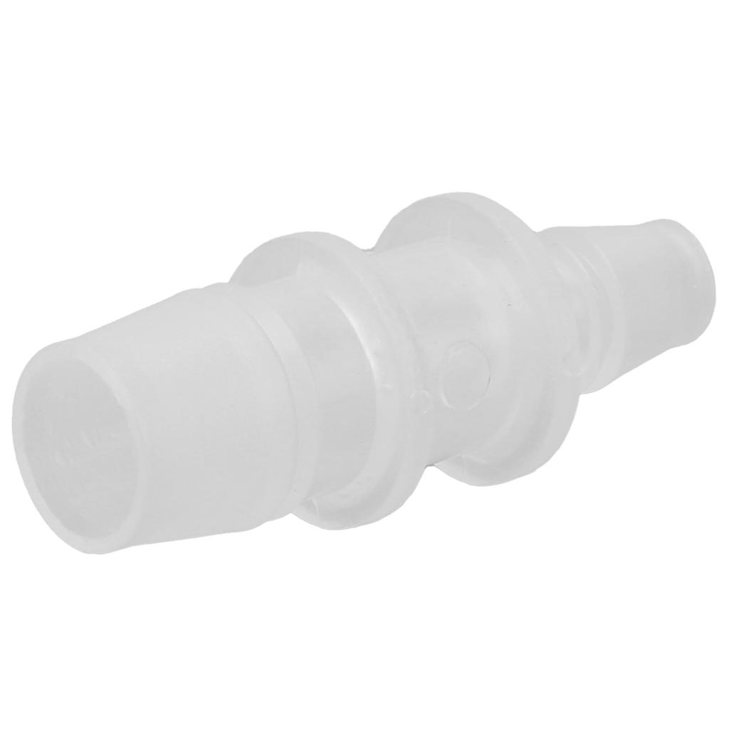 Aquarium Luftventilverbinder Variabler Durchmesser Gerade Klar Weiß Kunststoff Luftschlauch für Aquarien Wasserpumpen