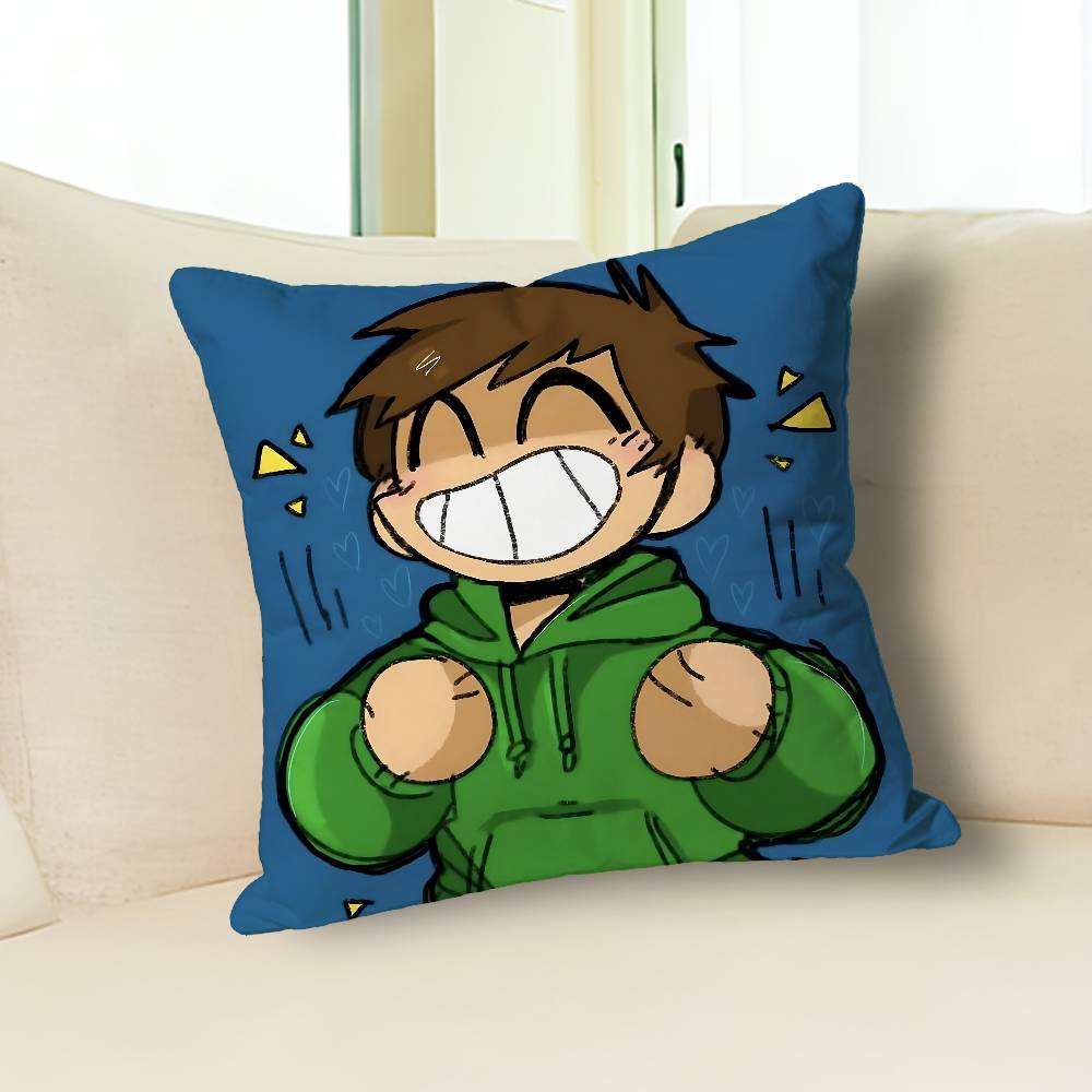Funny E-Eddsworlds-S Various Sizes Square Pillow Case For Car Home Bedchamber Decor Custom Valentine gift