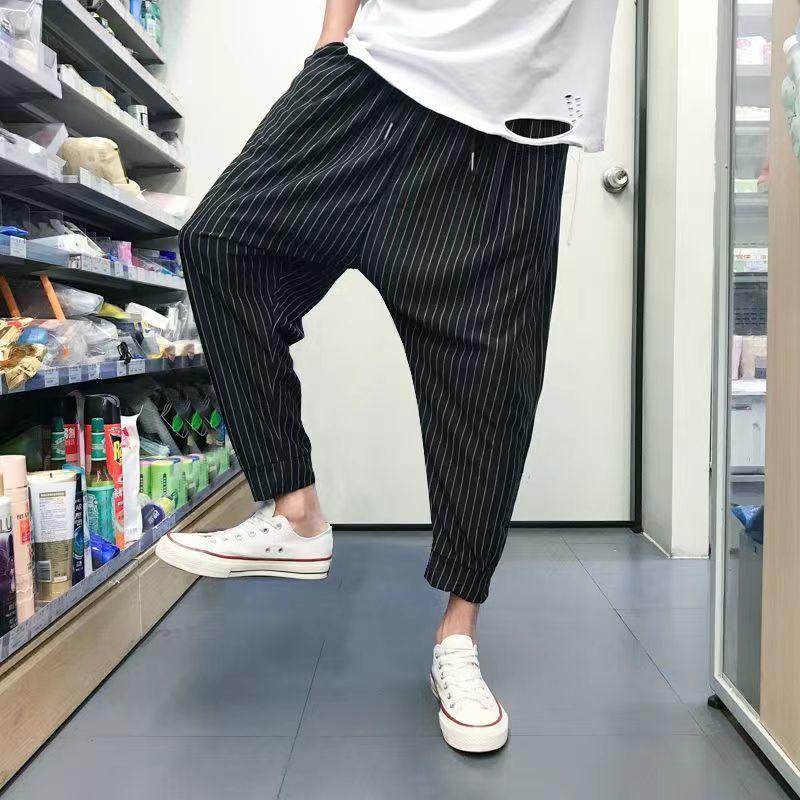 Spring and Autumn Trend Edition Hip Hop Style Drawstring High Waist Low Crotch Loose Oversized Haren Pants