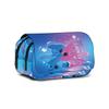 Stitch Character Canvas Pencil Organizer With Large Capacity For Students