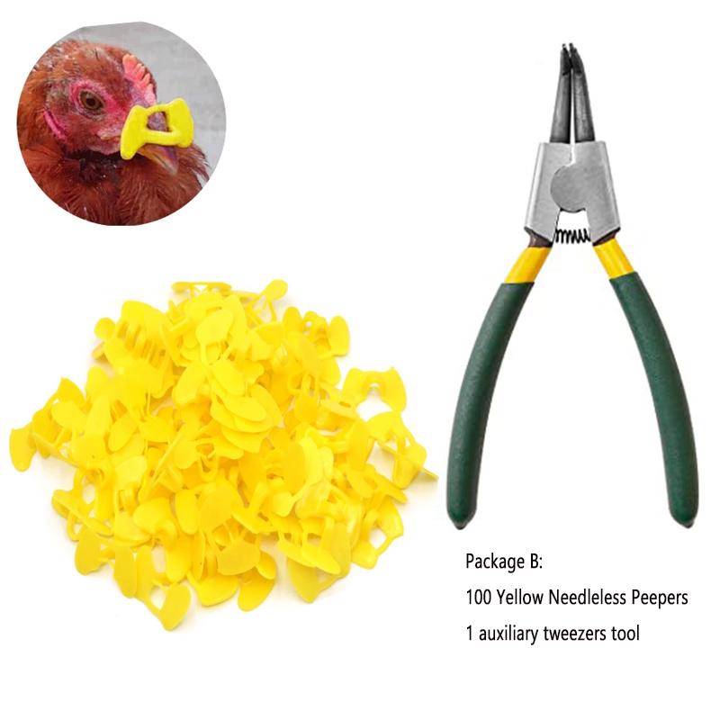 Zestaw bezszpilkowych okularów z szczypcami Okulary dla kurczaków Okulary dla kurczaków Okulary dla kurczaków Okulary dla kurczaków Bażanty antydziobanie