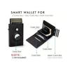 Minimalist Pop-Up Wallet for Men, 1-7 Cards, RFID Blocking, Money Clip & ID Window, Bifold Slim Design (Airtag Not Included), Compatible with AirTag