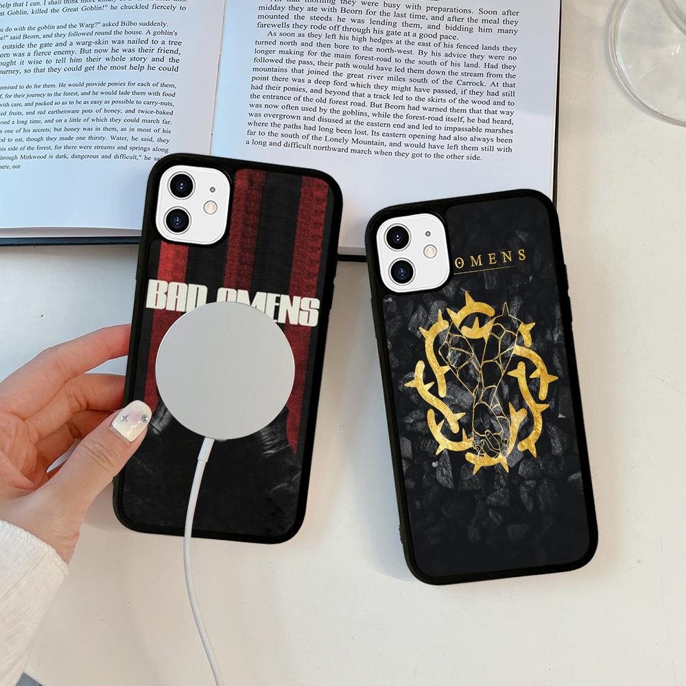Bad Omens Music Band Phone Case Magesafe Magnetic Wireless Charge Case For iPhone 16 11 12 13 14 15 Pro Max Plus Mini