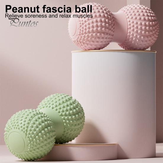 Peanut Massage Ball Deep Tissue Muscle Relaxation Double Lacrosse Roller Physical Therapy Leg Arm Waist Belly Back Foot Full Body Massager