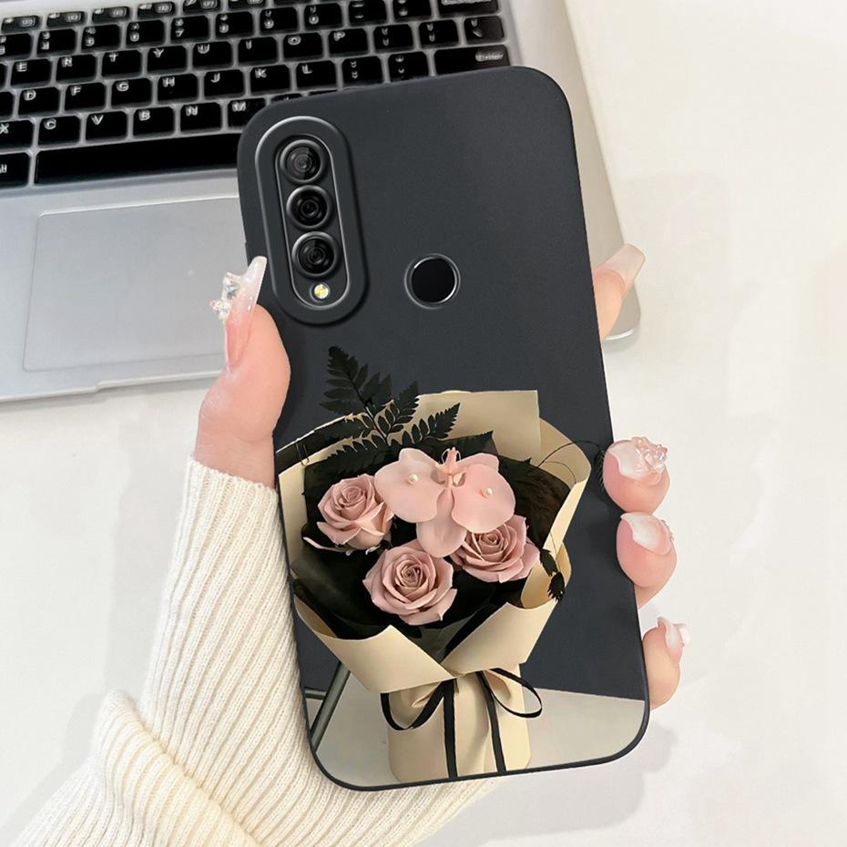 Beautiful Floral Painting Phone Case For Huawei Y6P 2020 / Y7P 2020 Soft Silicone Shockproof Cover For Huawei Y6p Y7p Bumpers