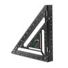 3pcs Black Carpenter Square Aluminium Alloy Framing Square Precise Triangle Ruler  Flatwork